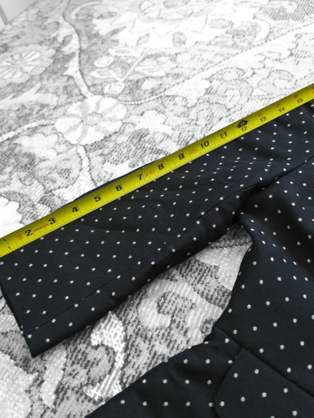 Kate Spade Black & White Polka Dot Peplum Blazer Women's Size Maybe 2 or 4 - Picture 10 of 11